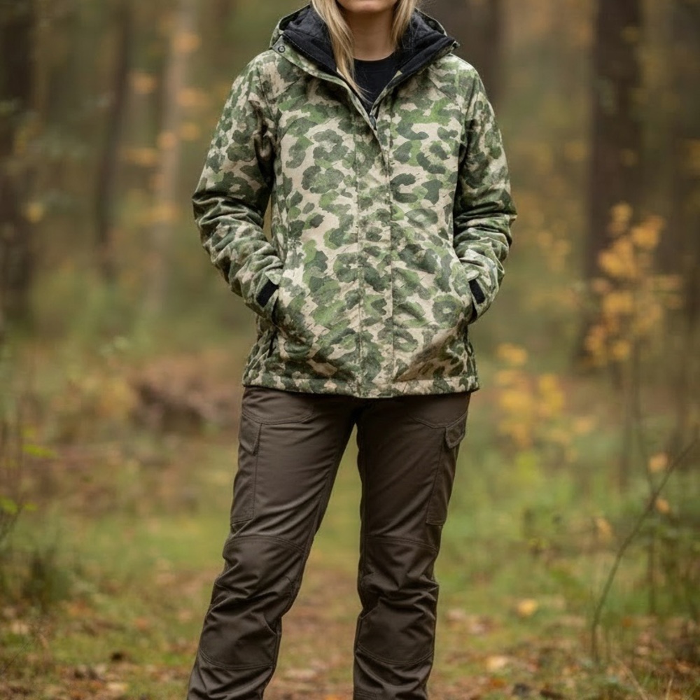 Burton Green Camouflage Women's Ski Jacket